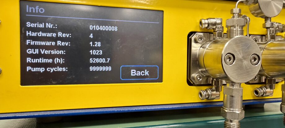 Betriebsstundenzähler Kolbendosierpumpe