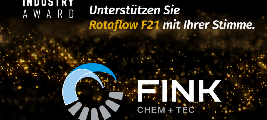 Rotaflow F21 von Fink Chem+Tec GmbH ist für den Best of Industry Award 2026 in der Kategorie Verfahrenstechnik nominiert.