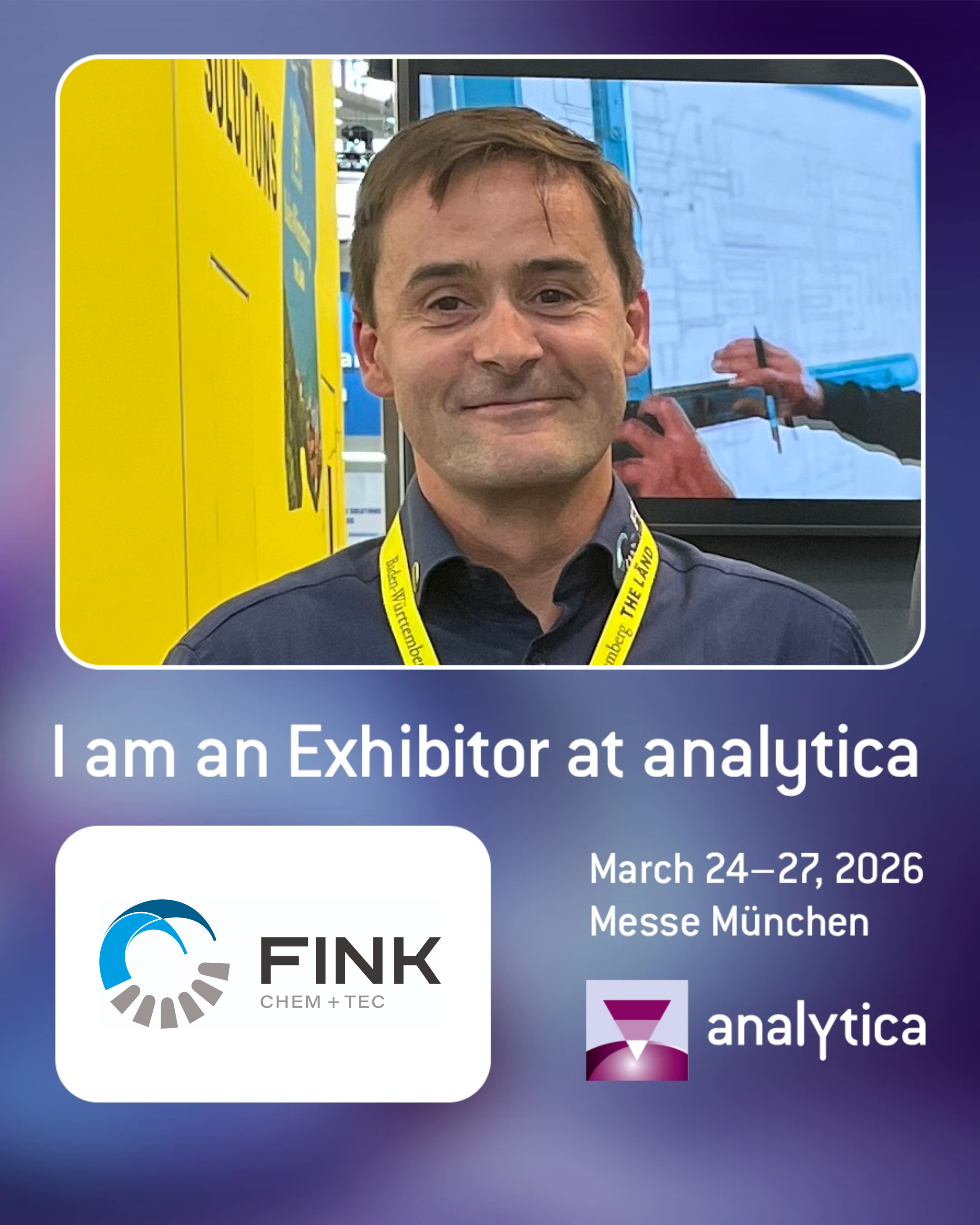 FINK CHEM+TEC Aussteller auf der analytica 2026 in München – Pumpentechnologie für Labor- und Dosieranwendungen